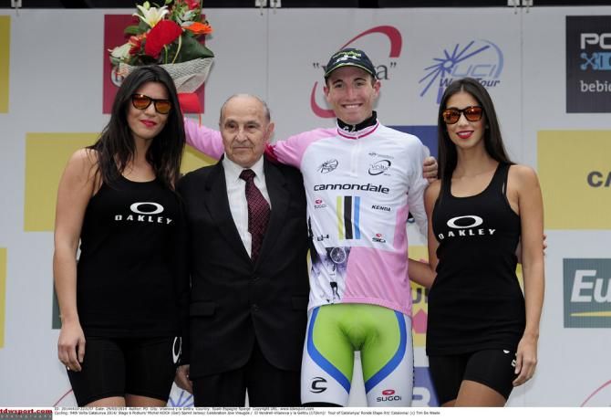 Michel Koch (Cannondale) leads the special sprint classification honoring Miguel Poblet