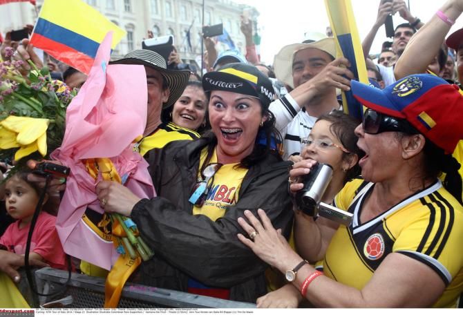 The Colombian tifosi