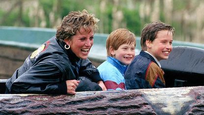 Diana, William & Harry At Thorpe Park