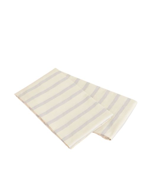 Set of Two Striped Organic Cotton-Percale Pillow Case