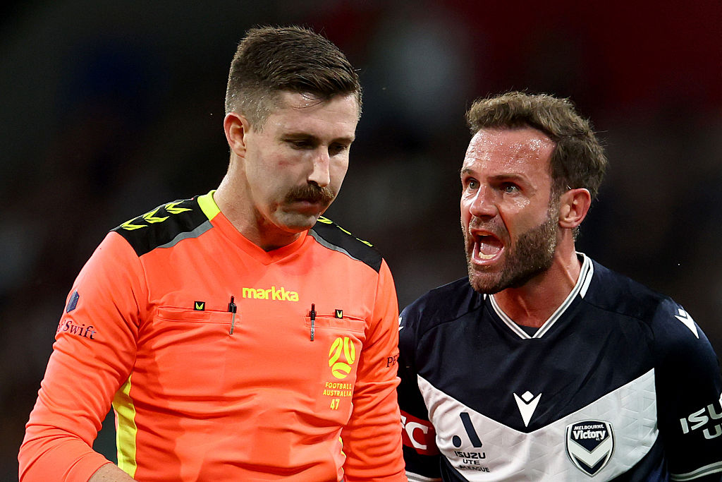 Juan Mata plies his trade for Melbourne Victory
