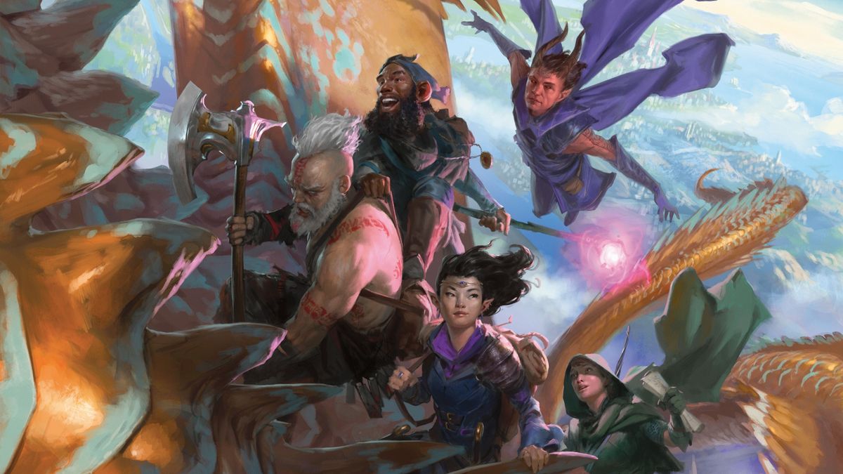 A party on a dragon.