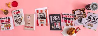 Moonpig x KFC Valentine's Day cards