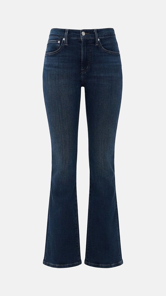 Stretch Flare Jeans in Deep Ocean - Deep Ocean Wash