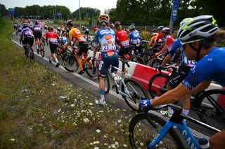 Early crash on stage two of the Tour de France Femmes 2024