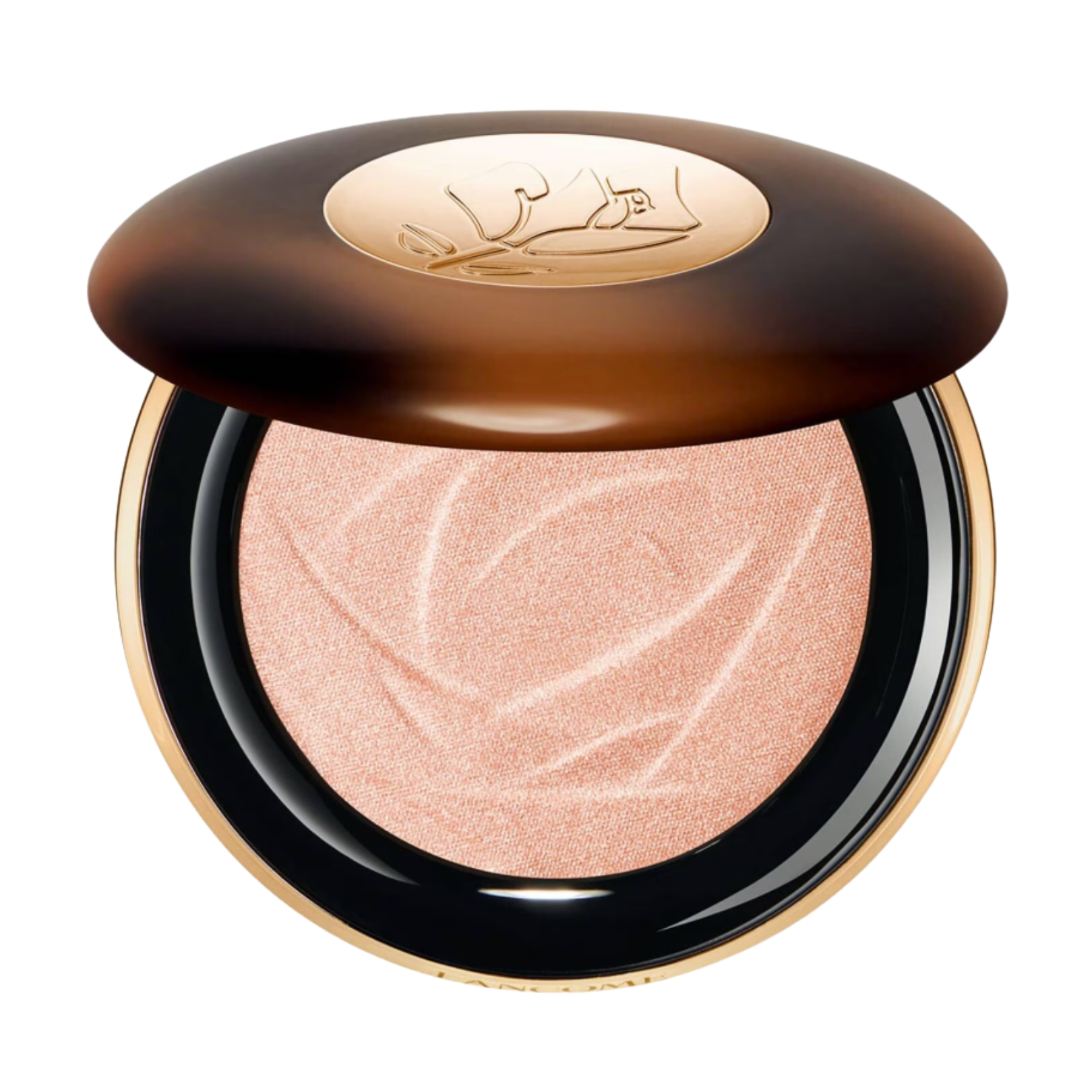 A product shot of the Lanc&amp;ocirc;me Powder Highlighter Teint Idole Ultra, on a white background