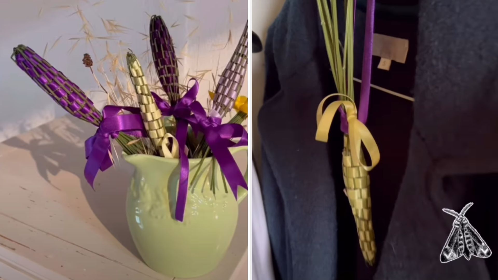 Screengrabs of nancy birtwhistle's lavender wands