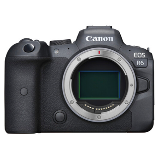 Canon EOS R6 on white background