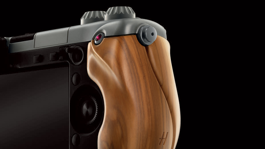 Beauty shot of the Hasselblad Lunar against a black background