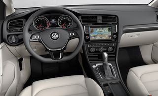 Interior of VW Golf Mk7.