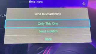 how to send nintendo switch screenshots to your phone - select send one or batch