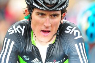 Geraint Thomas and Sky had to get used to life without Bradley Wiggins on stage 8.