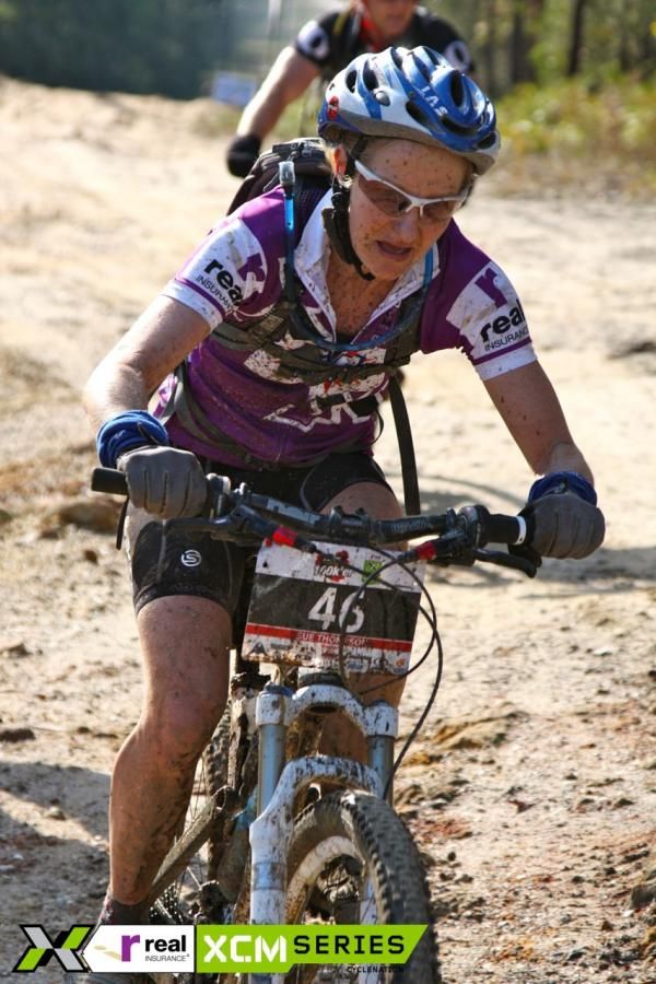 Husky 100k women's leader Sue Thompson