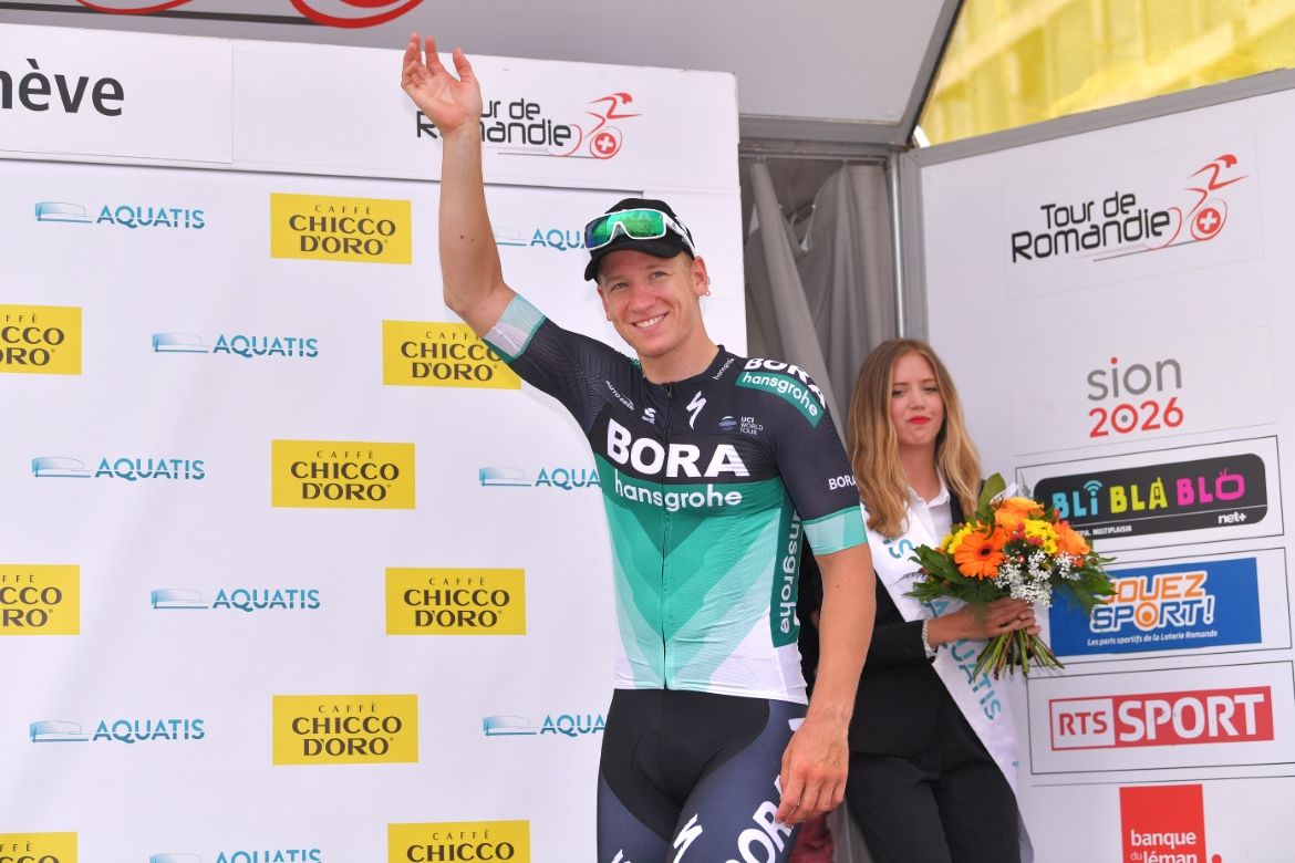 Pascal Ackermann walks onto stage