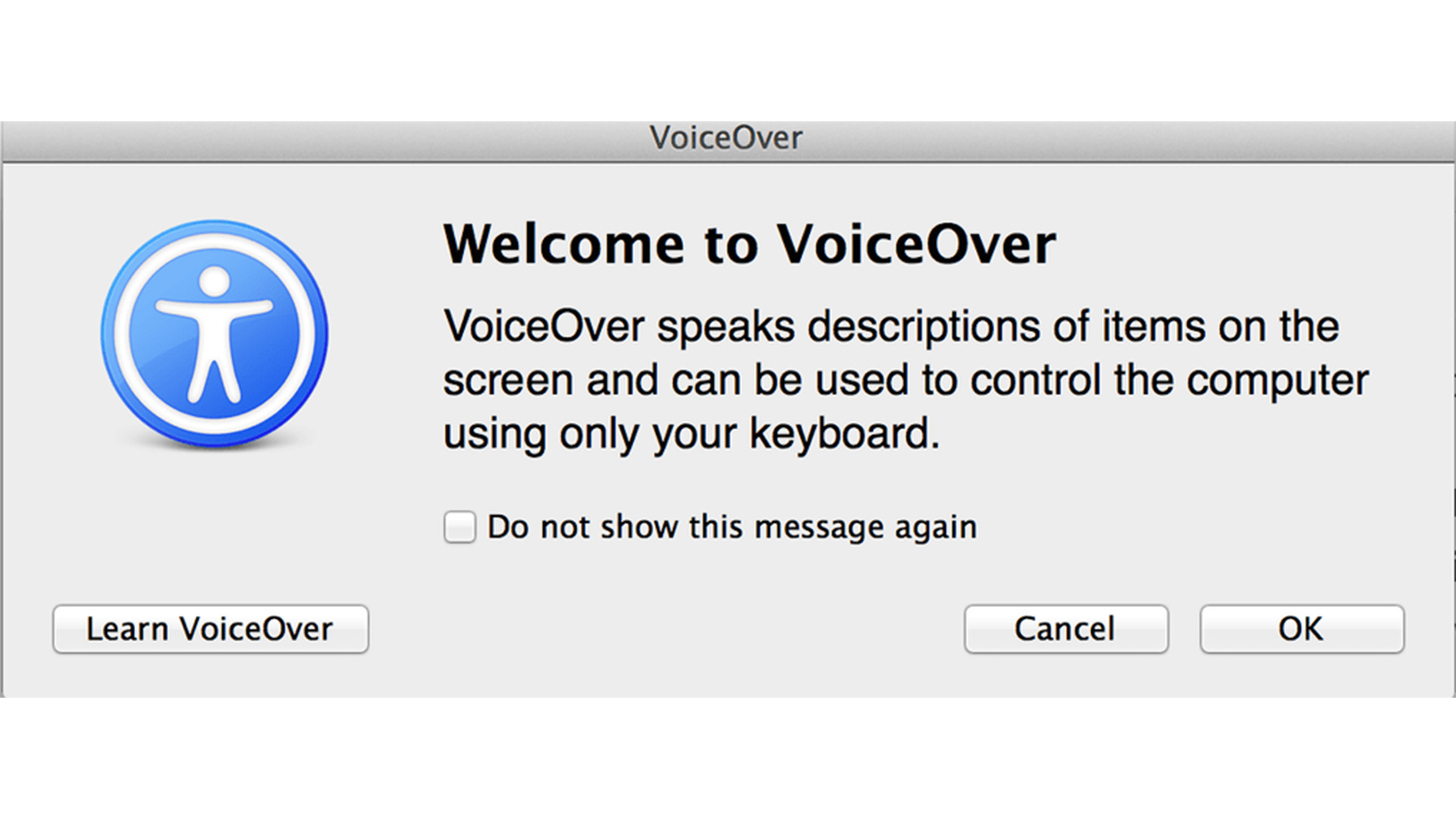 macOS VoiceOver window