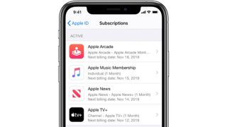 iPhone subscriptions