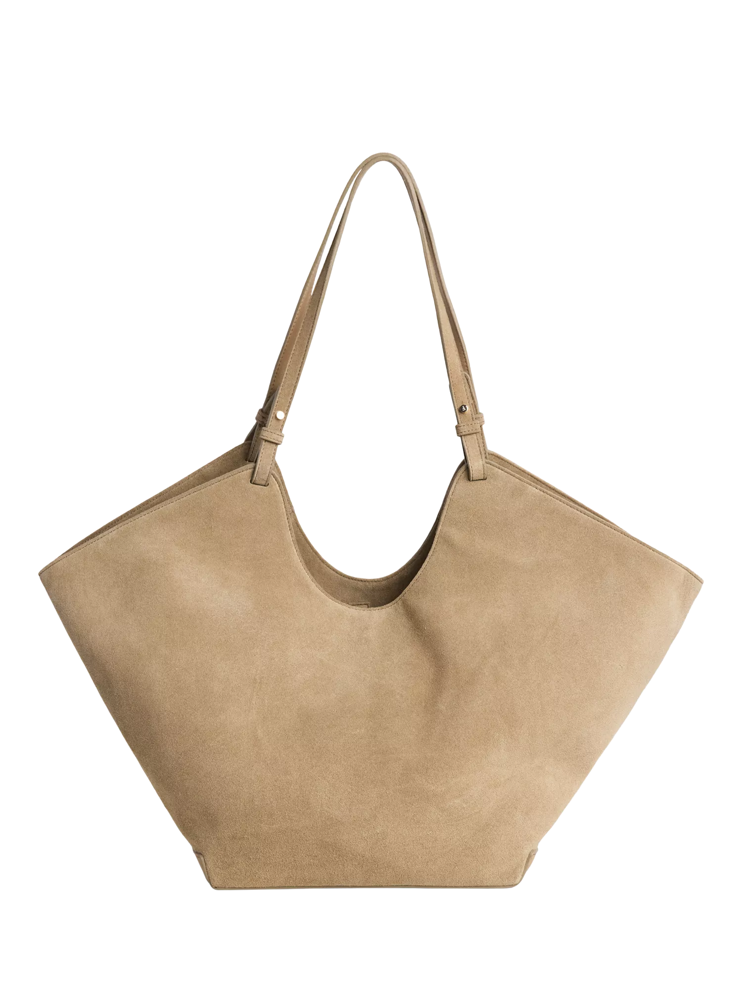 Flattered Dahlia Suede Tote Bag