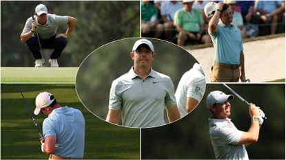 Five images of Rory McIlroy at the 87th Masters