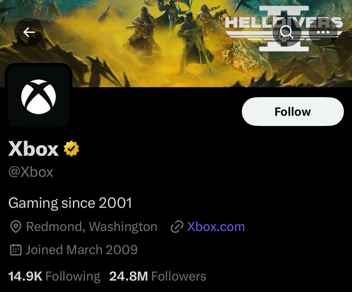 Image showcasing xbox twitter banner