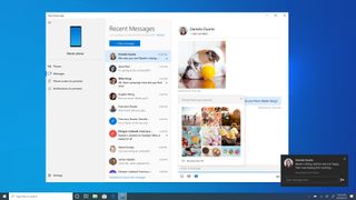 You can now reply to a text directly from the desktop toast notification (Image credit: Microsoft)