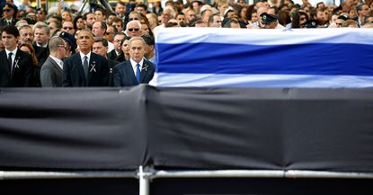 President Obama, Israel's Netanyahu at funeral of Shimon Peres