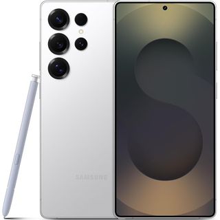 Samsung Galaxy S25 Ultra in Titanium Whitesilver official render