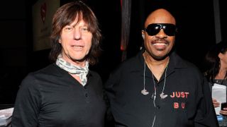 Jeff Beck and Stevie Wonder attends 2011 MusiCares Person of the Year