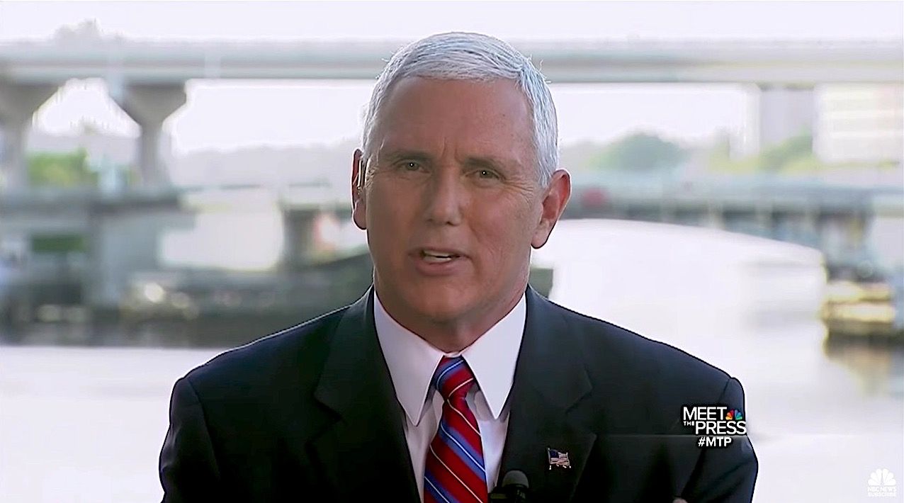 Mike Pence says he and Donald Trump will accept the election results on Nov. 8