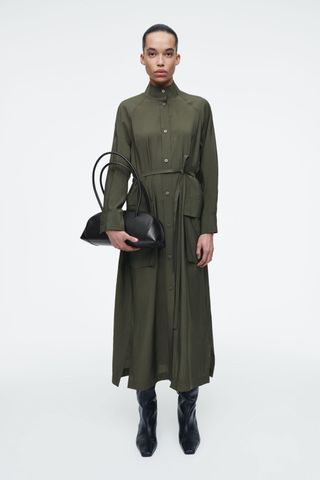 Utility Belted Shirt Dress