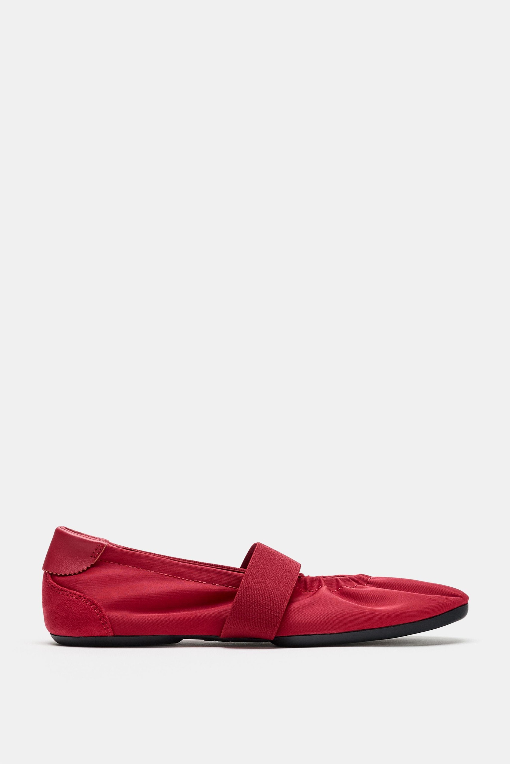 Elastic Sport Ballet Flats - Red - 5