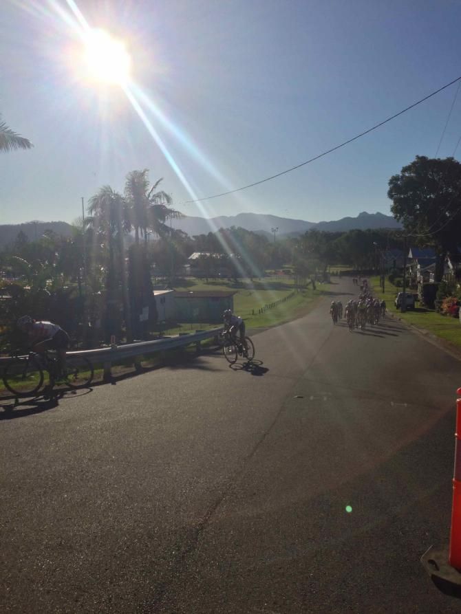 A smaller climb had to be negotiated shortly after the start/finish line each lap
