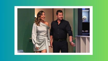 Love is Blind. (L to R) Host Vanessa Lachey, Host Nick Lachey in Season 5 of Love is Blind