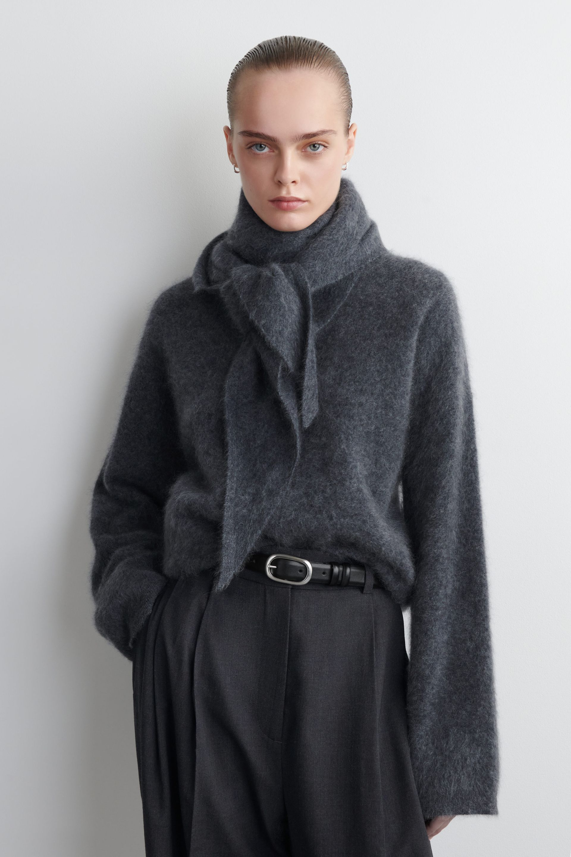 Brushed-Cashmere Crew-Neck Jumper