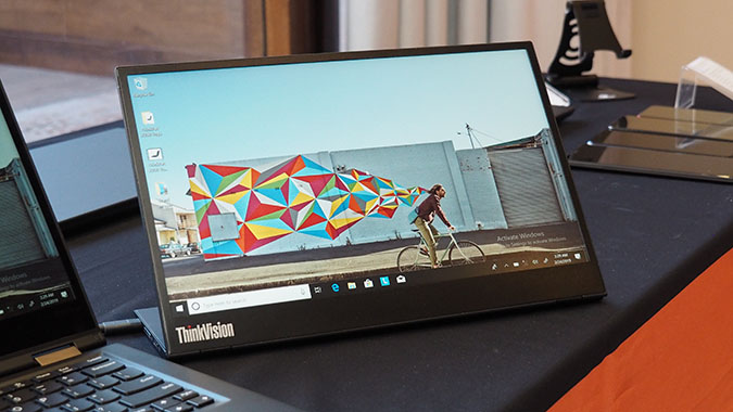 PC/タブレット ディスプレイ Lenovo ThinkVision M14 Display Is a Mobile Worker's Best Friend 