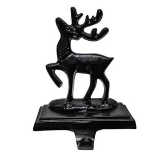 Stocking holder with deer decoration