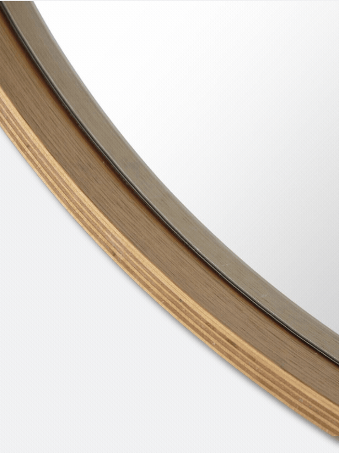 La Redoute, Alaria Round Oak Veneer Mirror | 100cm diam