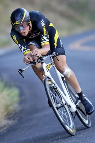 Taylor Phinney (Trek-Livestrong) rides to victory on the Tour of Utah's opening stage.