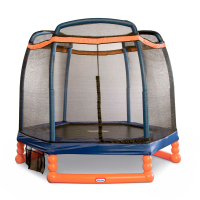 Orange/Black 7.5' Hexagon Trampoline with Safety Enclosure| $319.99 at Wayfair