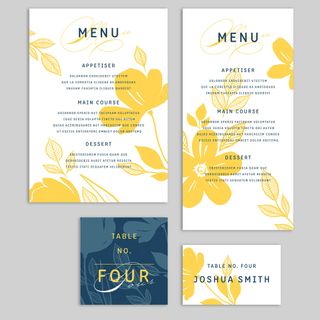 Menu templates