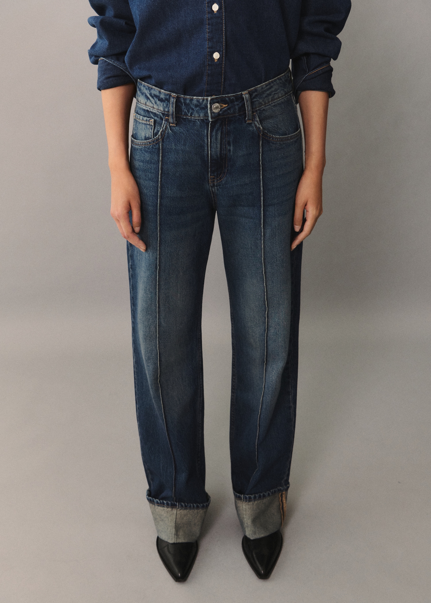 High Waist Straight Jeans - Women | Mango Usa