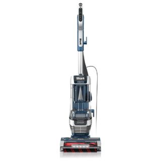 A Shark Stratos Upright vacuum on a white background