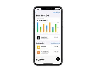 Spending categories in the wallet app