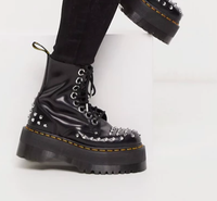 Dr Martens Jadon Max studded chunky flatform boots in black | ASOS Was £209.00