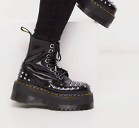 Dr Martens Jadon Max studded chunky flatform boots in black | ASOSWas £209.00