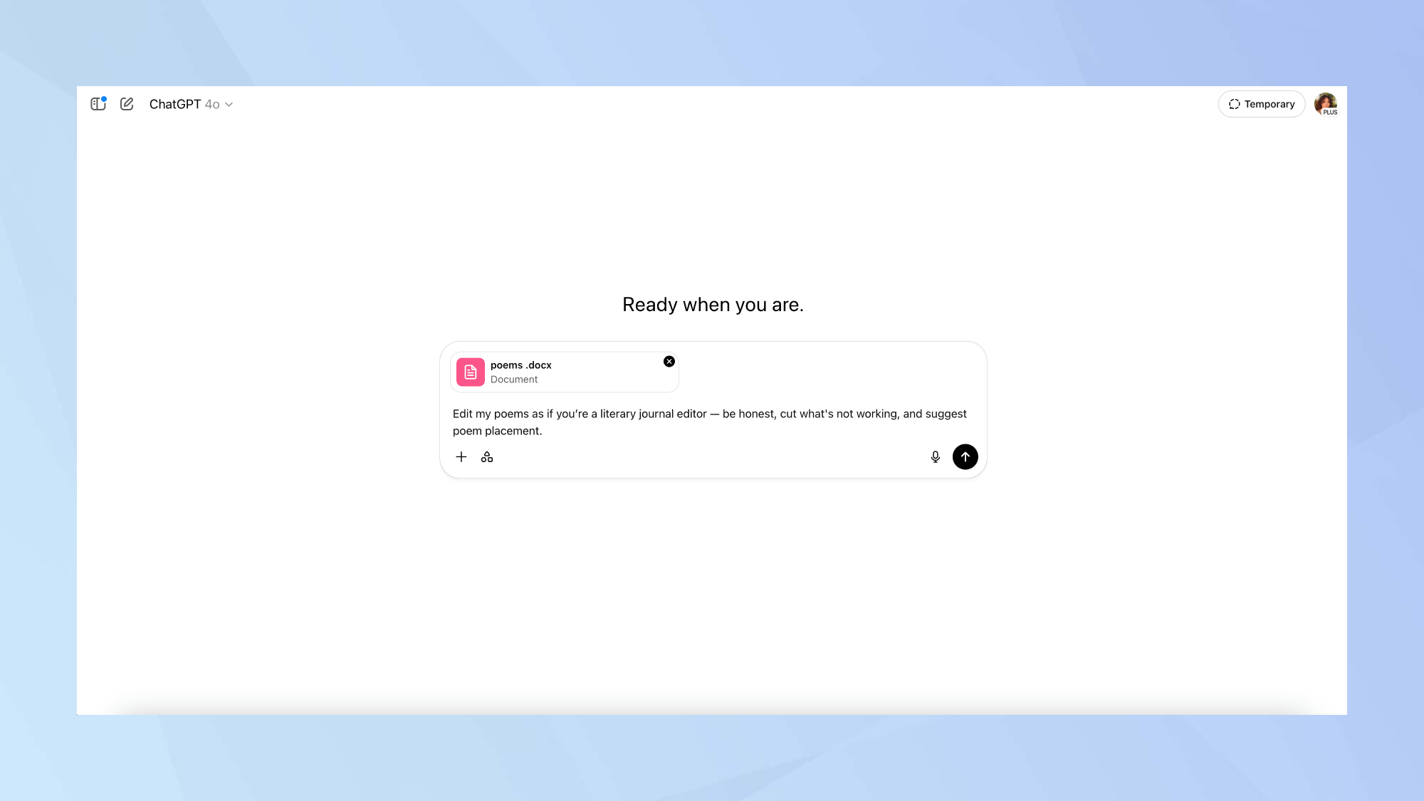 ChatGPT personalize prompt