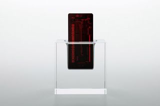 The phone is also equipped with a transparent stand