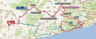2013 Vuelta a Espana stage 13 map