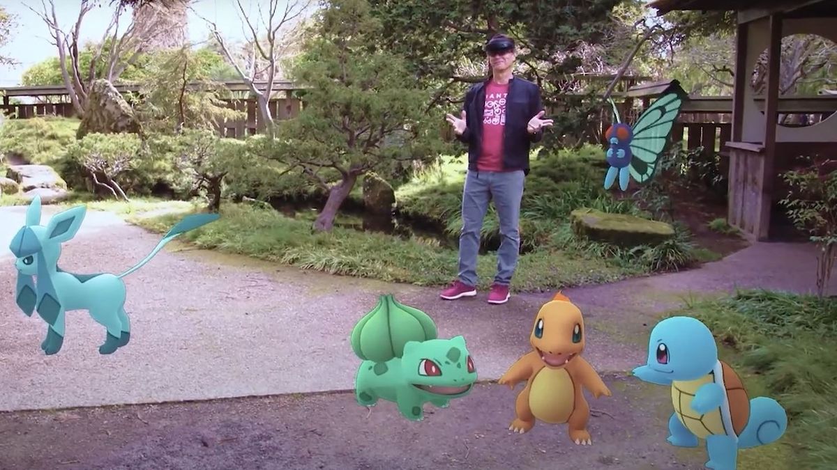 Pokémon Go using Microsoft HoloLens