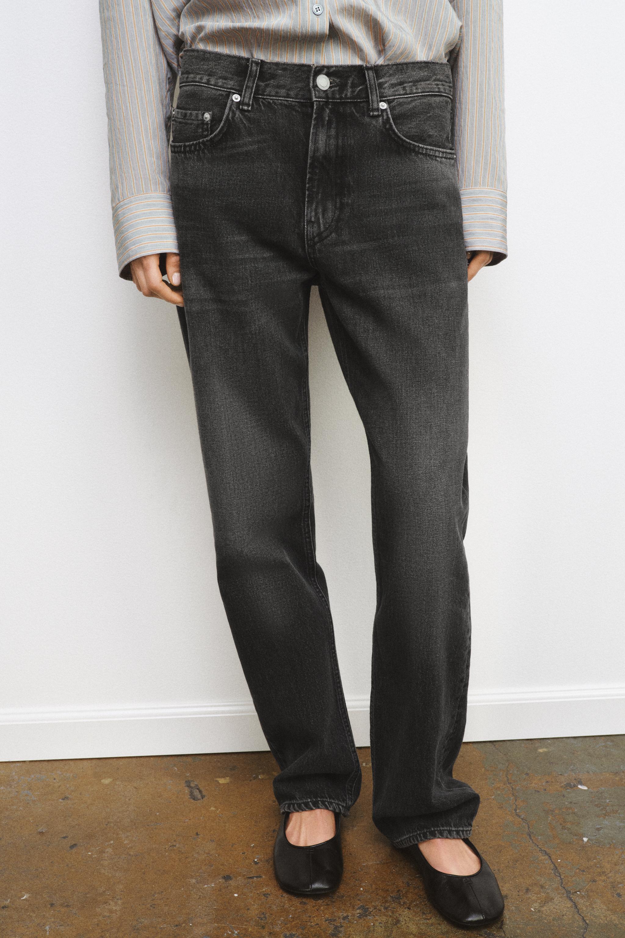 Zw Collection Mid-Waist Straight Jeans