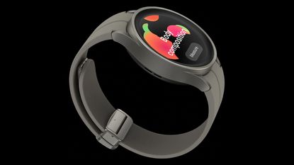 Samsung Galaxy Watch 5 Pro renders on black background